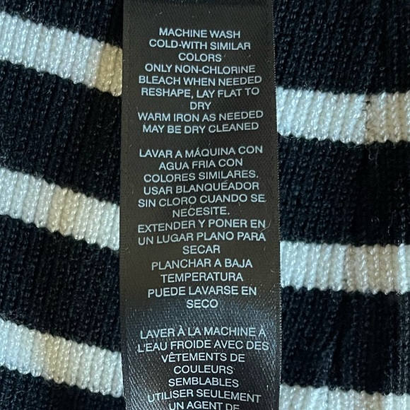 WHBM Striped Crew Neck Tunic Sweater Size XS - Picture 6 of 6